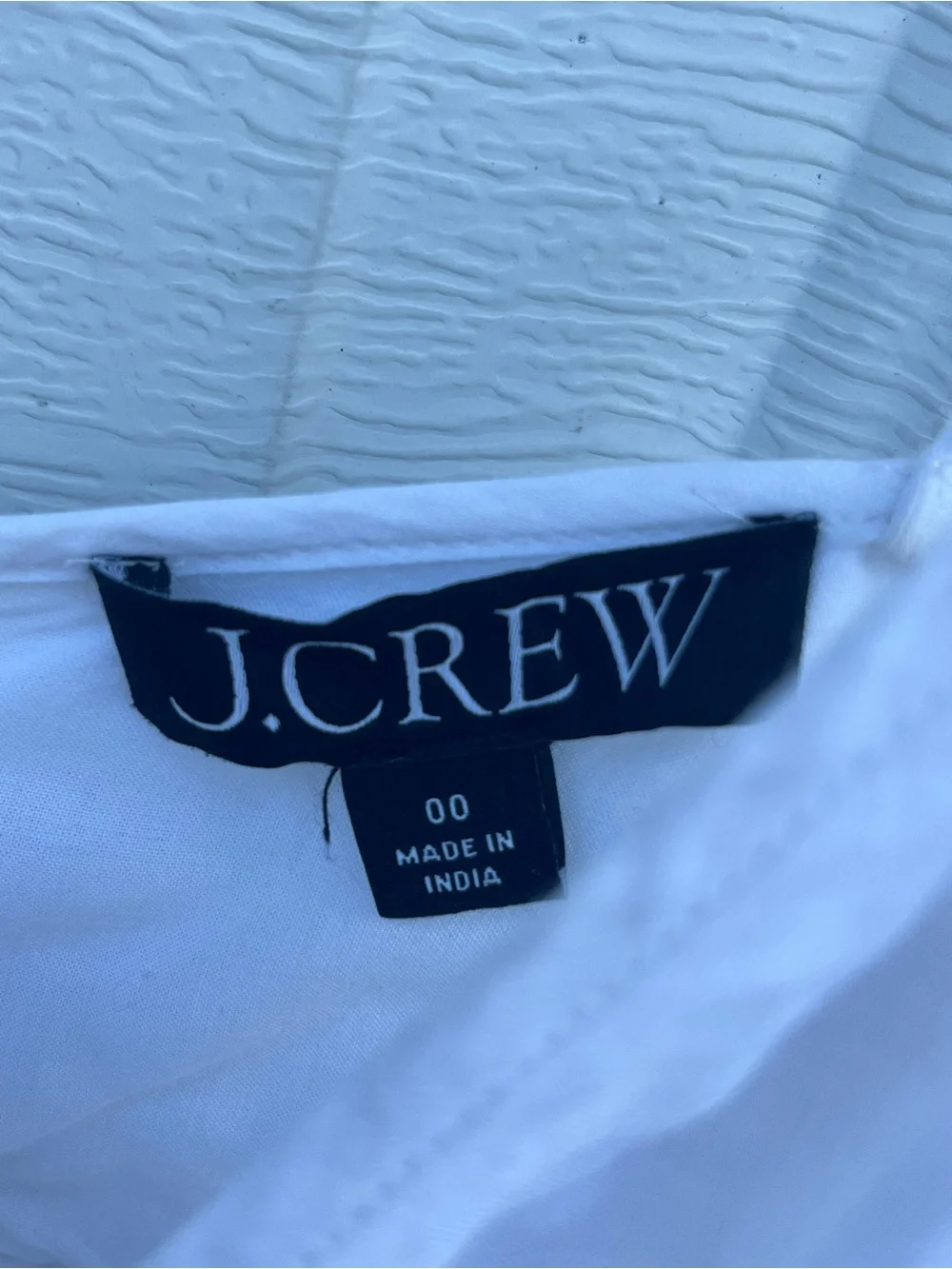 Women's J Crew White Sleeveless Embroidered Dress Size 00